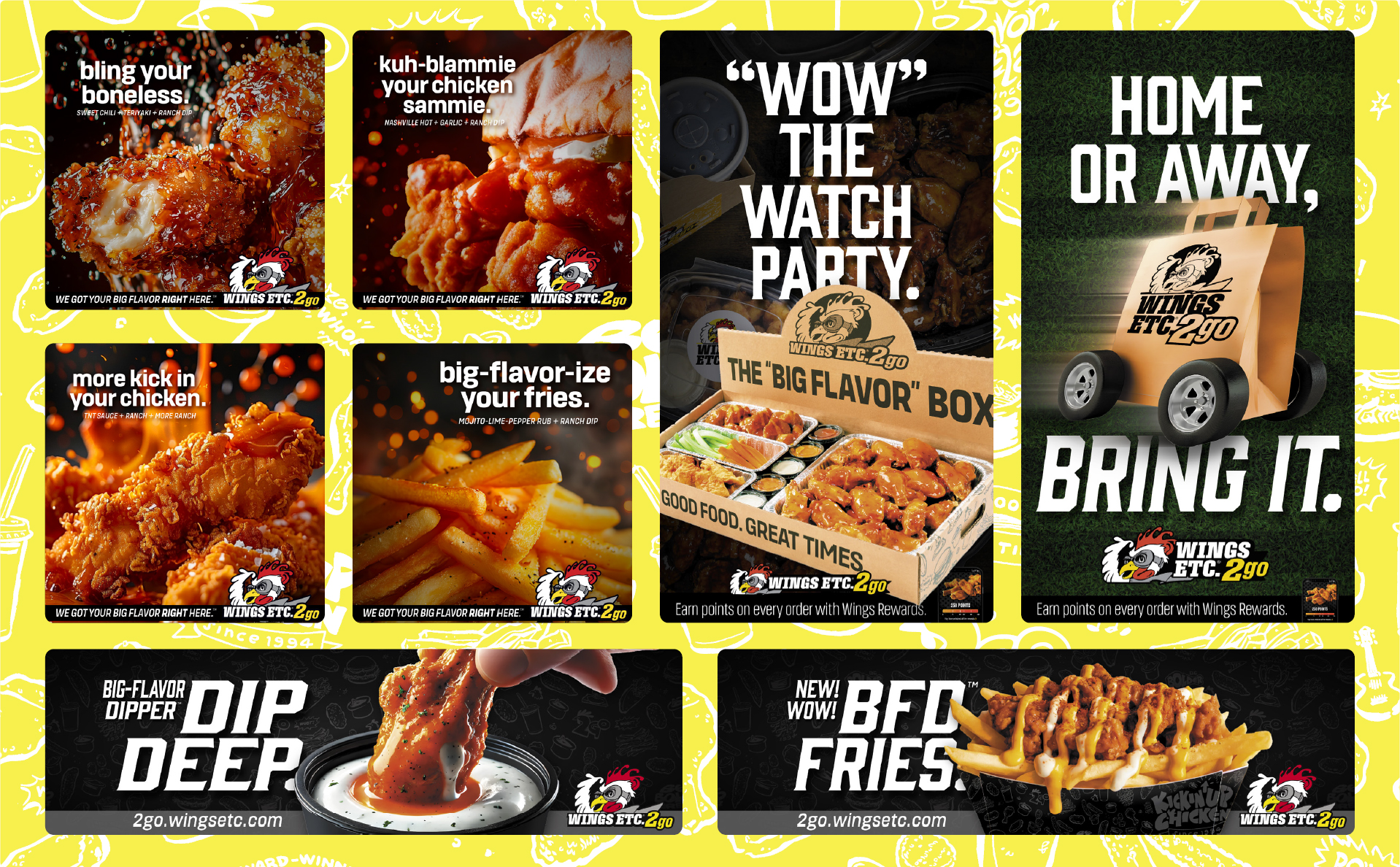 Brand creative collage